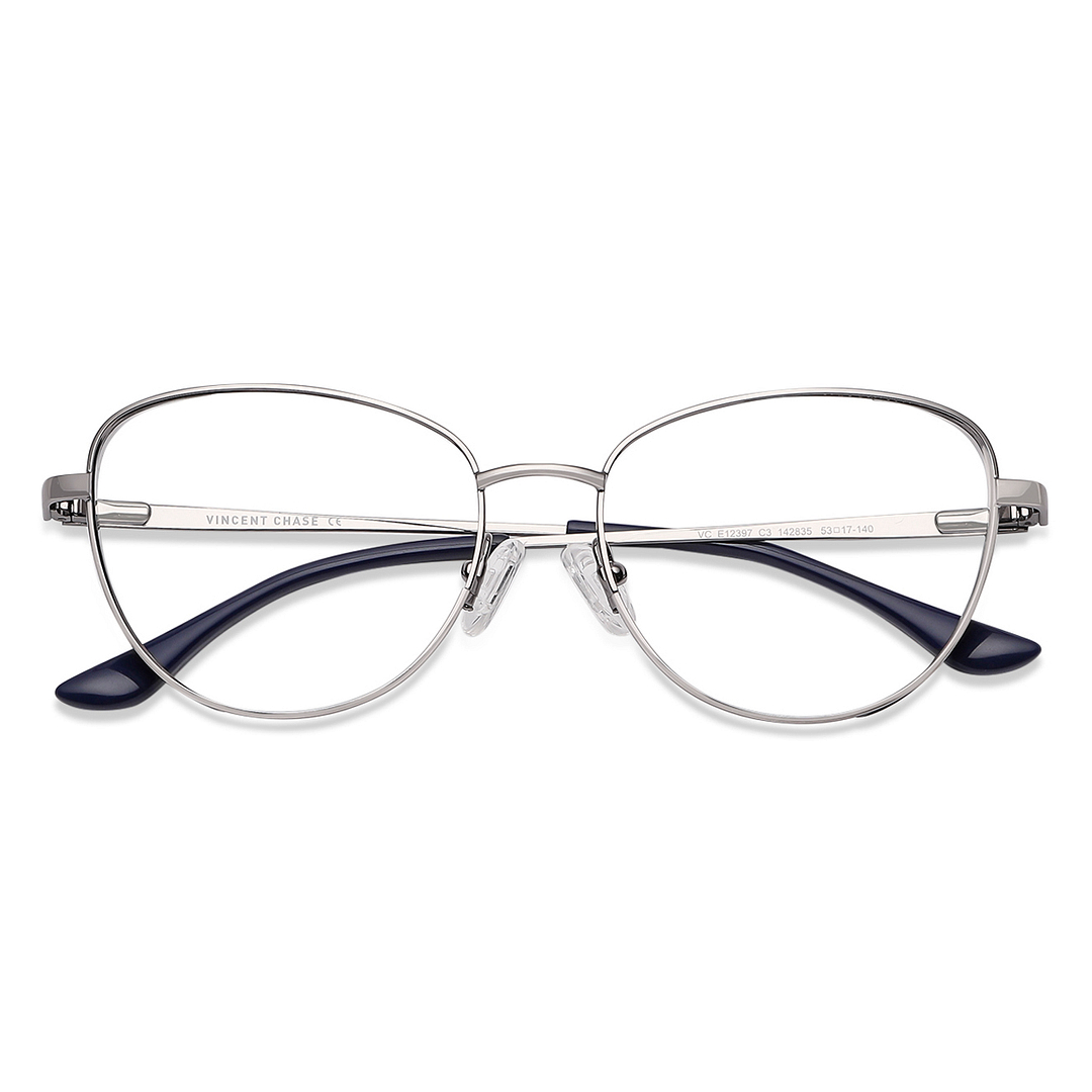 Vincent Chase Online Mid Gunmetal Full Rim Cat Eye left side