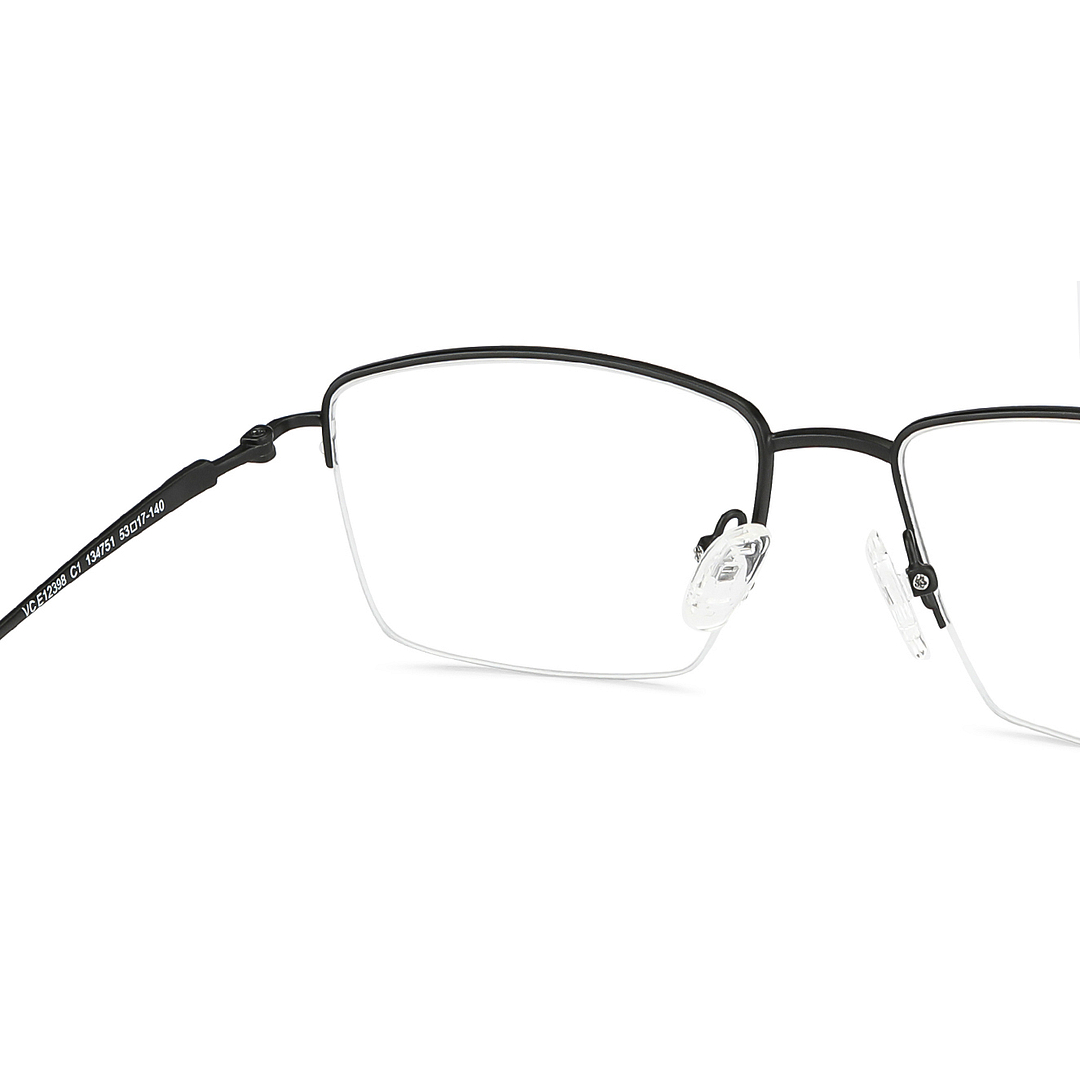 Vincent Chase Online Black Half Rim Rectangle left side