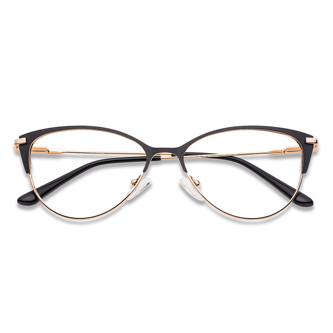 Vincent Chase Black Full Rim Cat Eye left side
