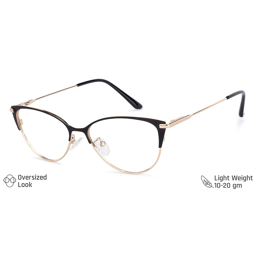 Vincent Chase Online Black Full Rim Cat Eye left side