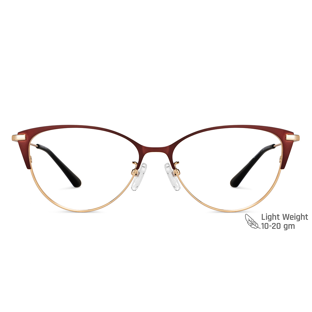 Vincent Chase Gold Full Rim Cat Eye right side