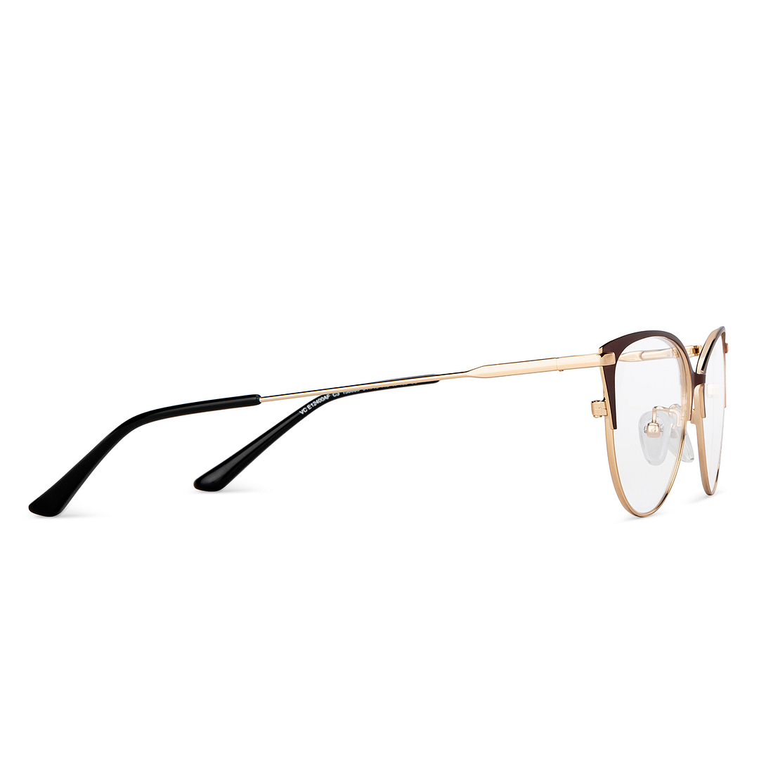Vincent Chase Gold Full Rim Cat Eye left side