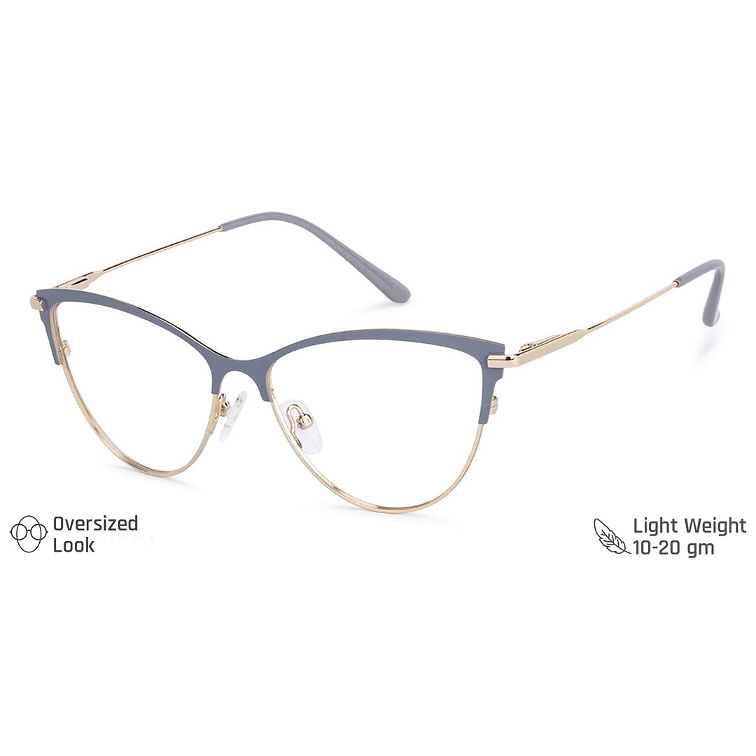 Vincent Chase Online Light Gray Full Rim Cat Eye right side