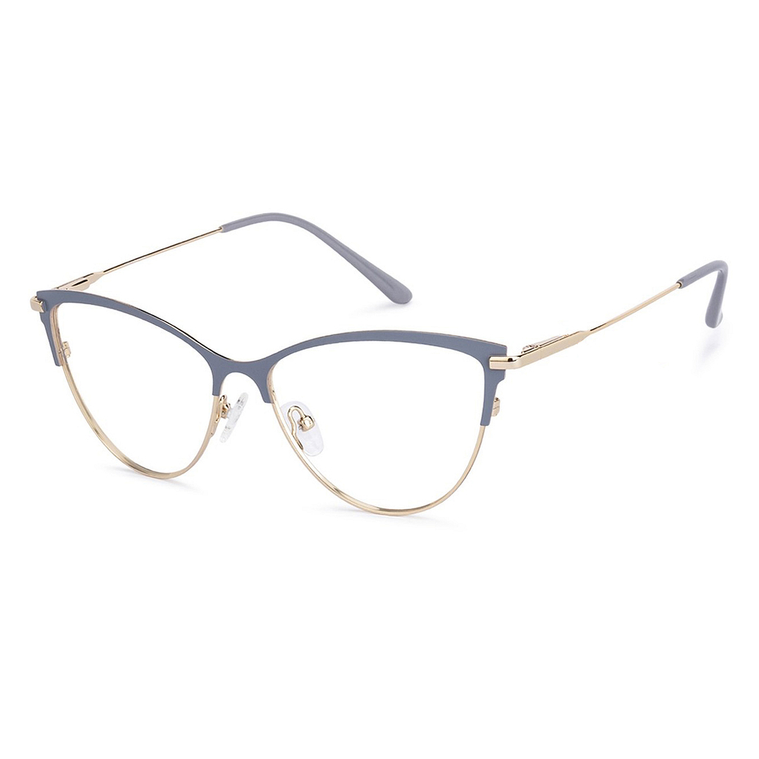 Vincent Chase Online Light Gray Full Rim Cat Eye left side