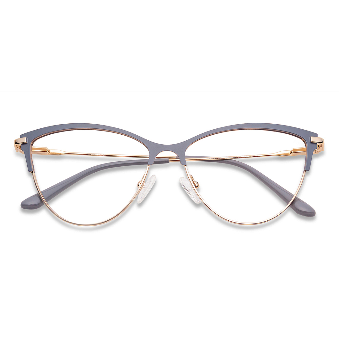 Vincent Chase Online Light Gray Full Rim Cat Eye left side