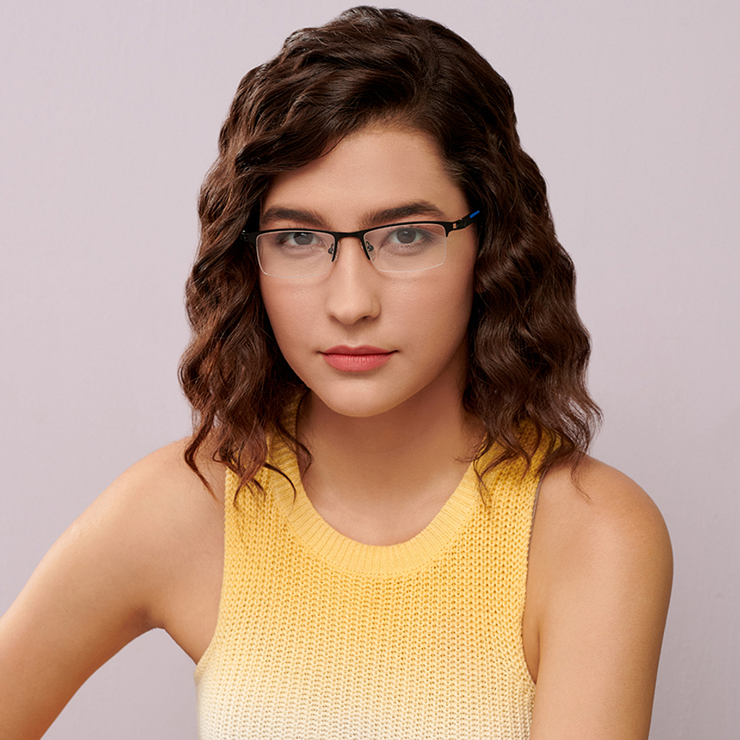 Lenskart Air Online Demi Half Rim Rectangle right side