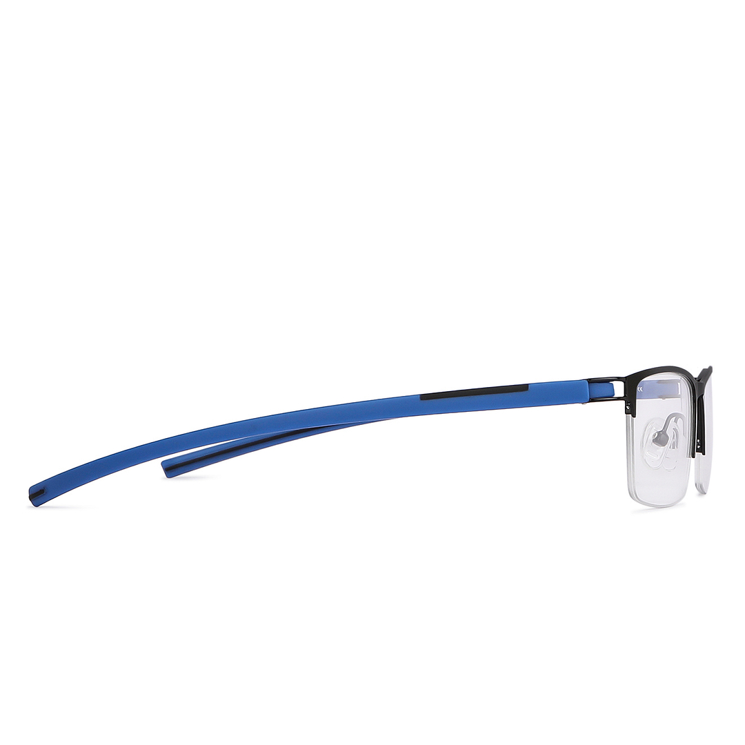 Lenskart Air Black Half Rim Rectangle left side