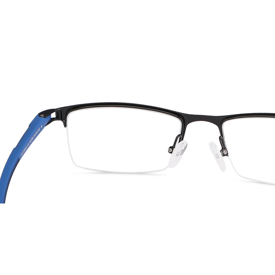 Lenskart Air Black Half Rim Rectangle right side