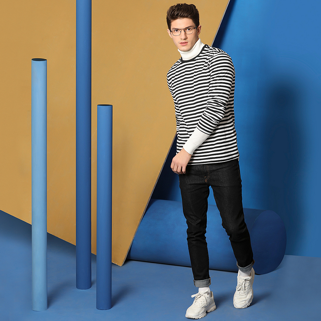 Vincent Chase Sky Blue Full Rim Geometric left side