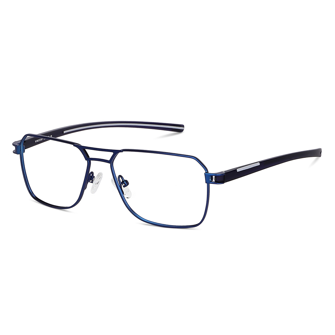 Vincent Chase Sky Blue Full Rim Geometric right side