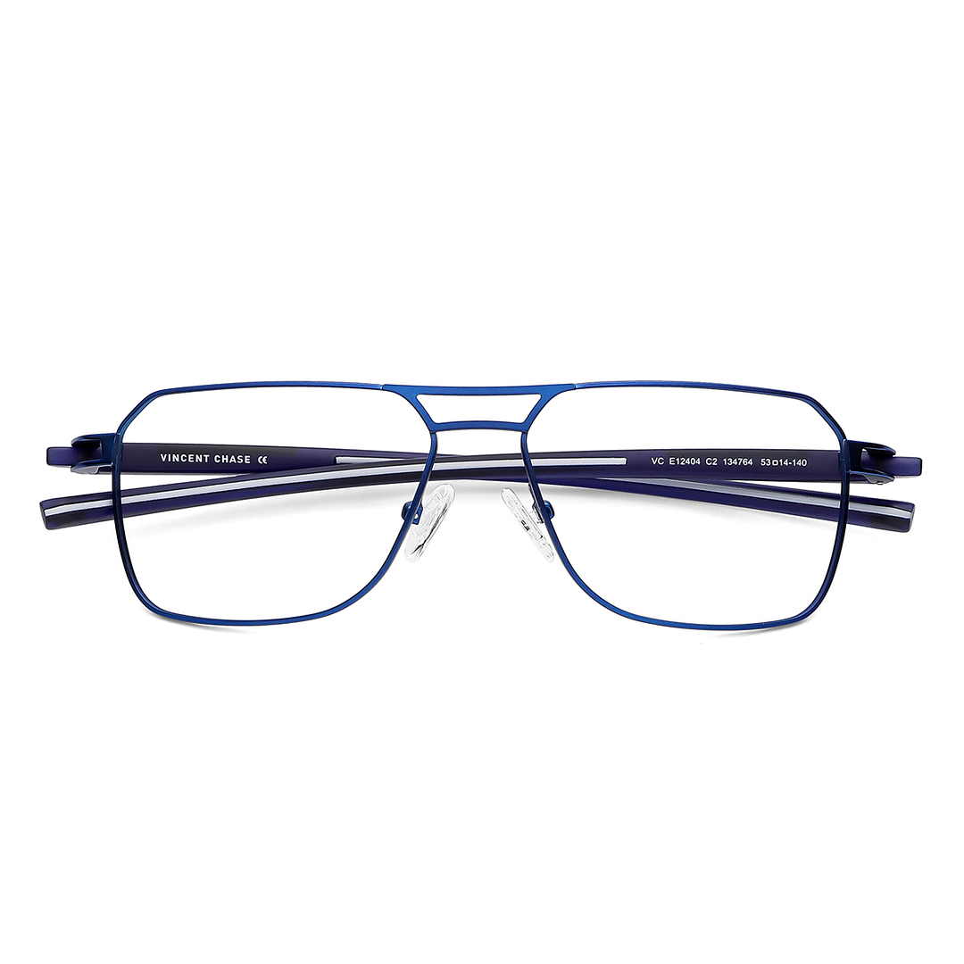 Vincent Chase Sky Blue Full Rim Geometric left side