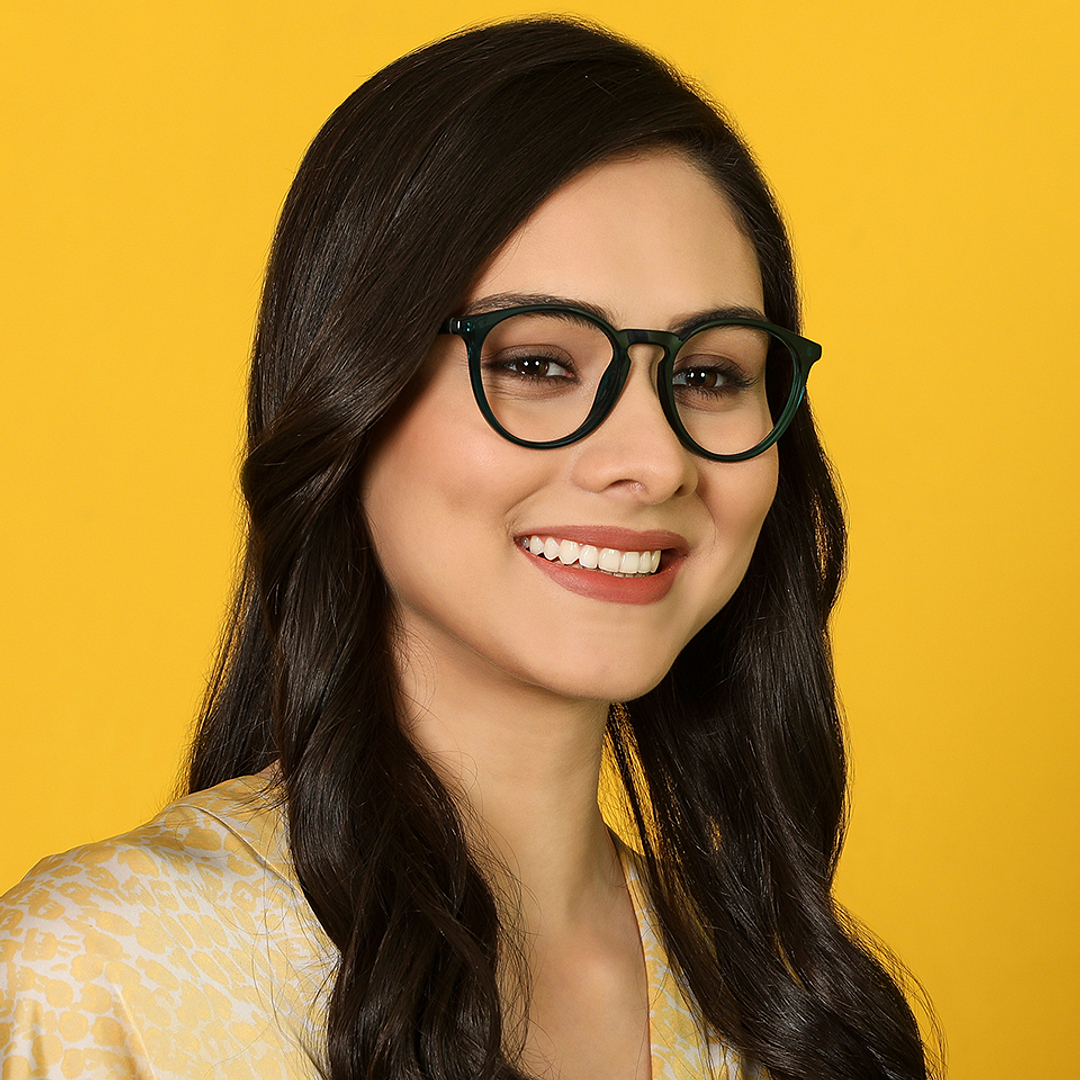 Lenskart Air Online Green Full Rim Round right side