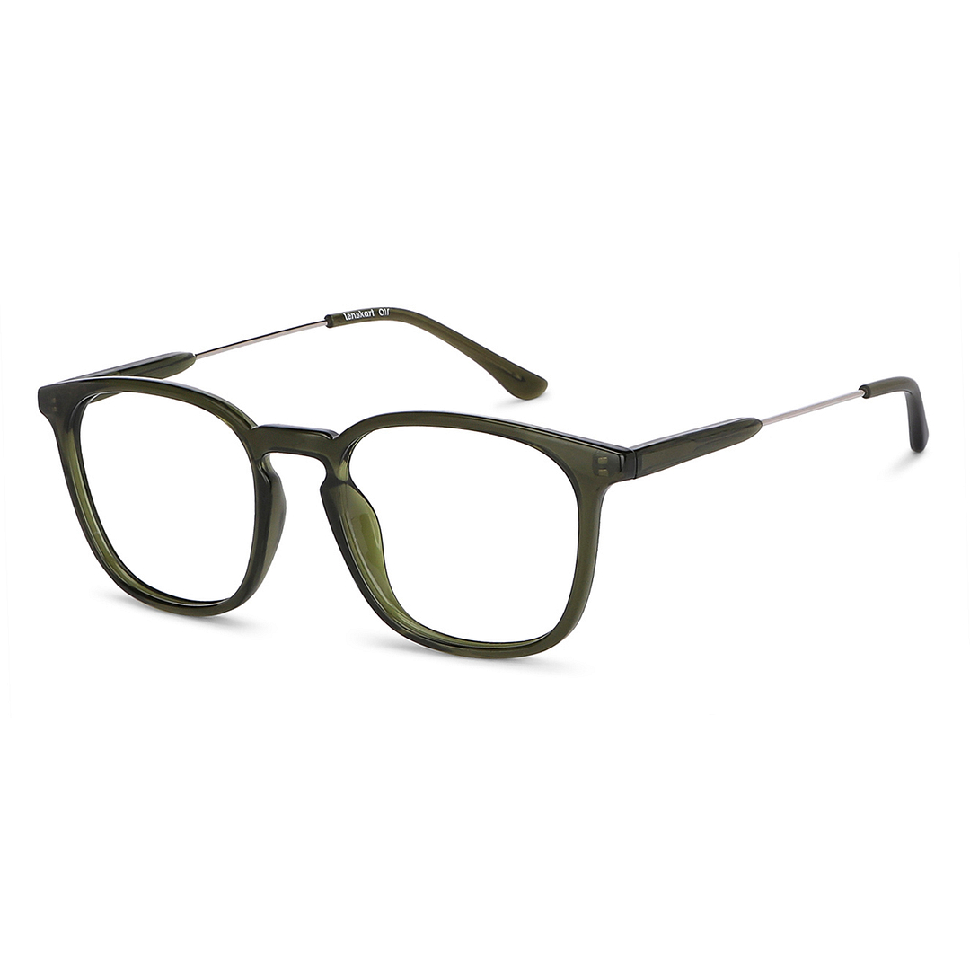 Lenskart Air Online Green Transparent Full Rim Square right side