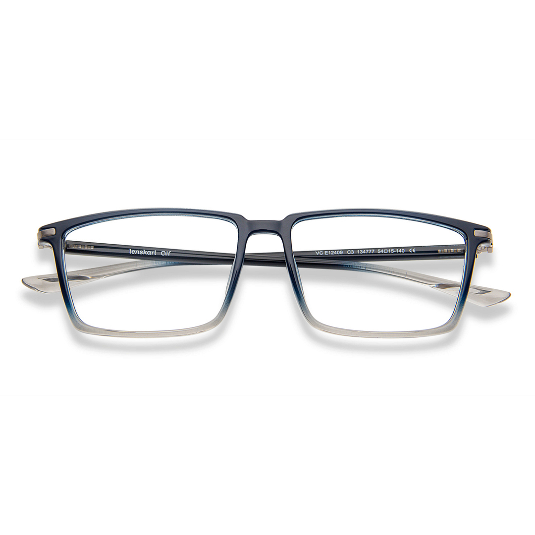 Lenskart Air Online Blue Transparent Full Rim Rectangle left side
