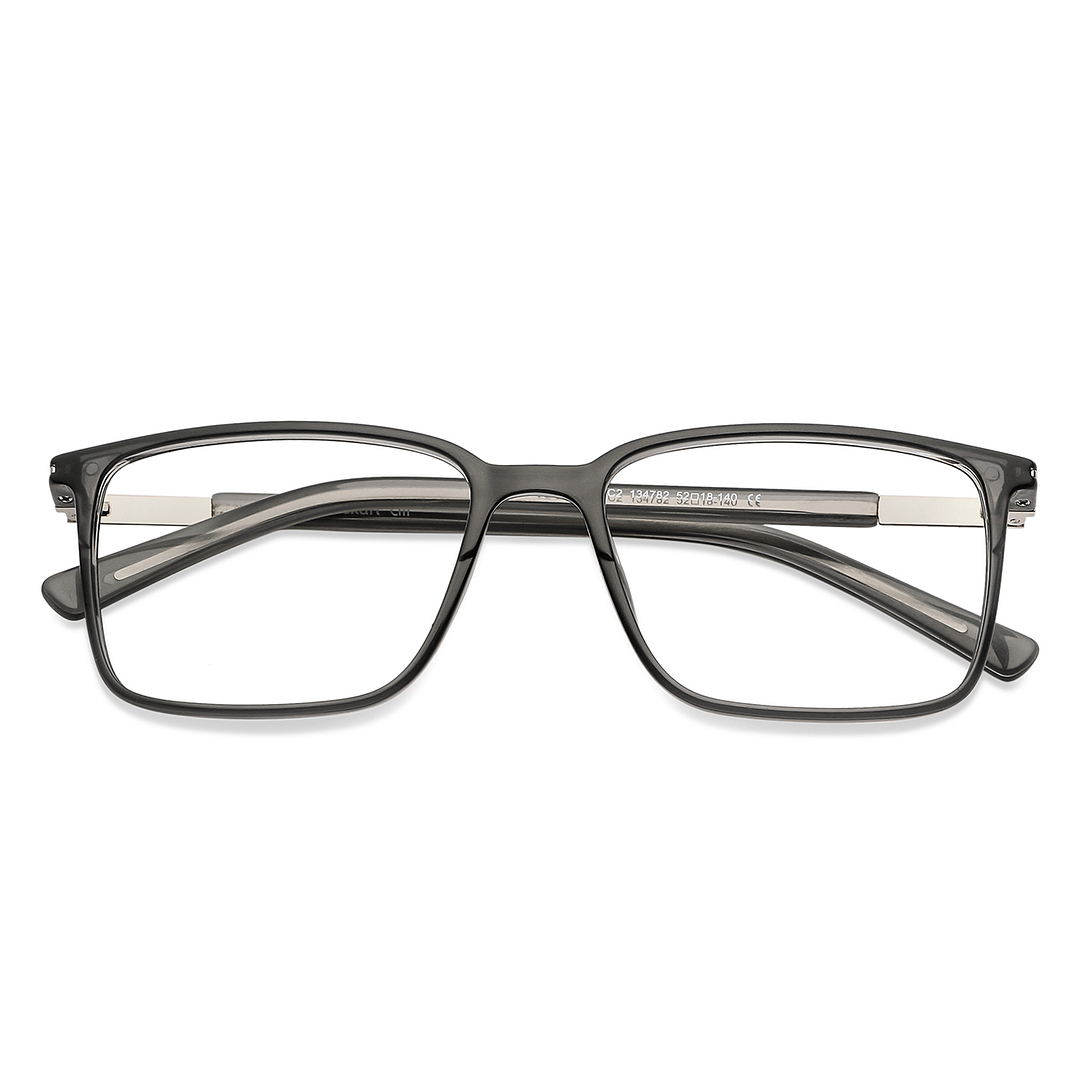 Lenskart Air Online Gray Transparent Full Rim Rectangle left side