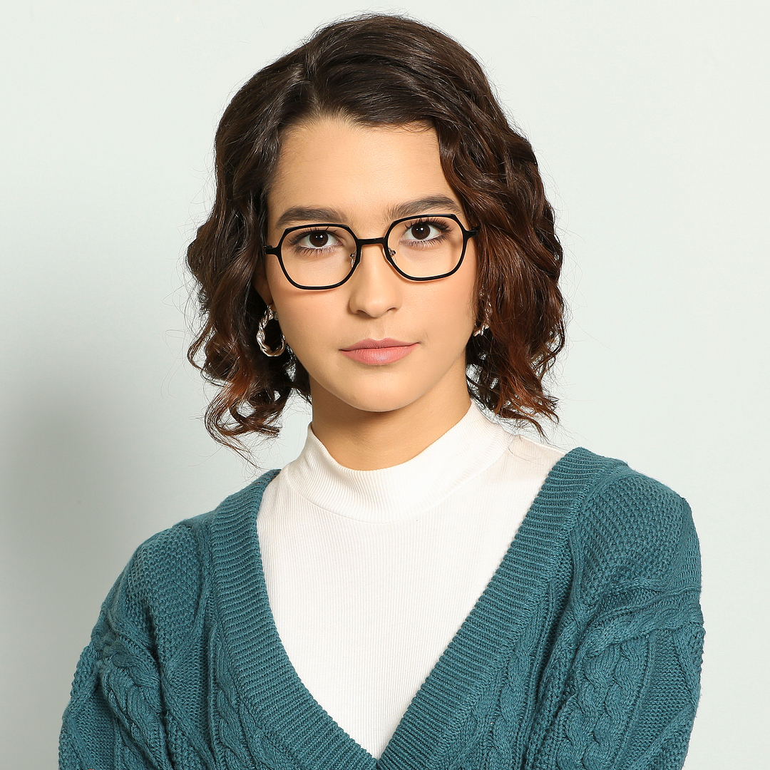 Lenskart Air Online Black Full Rim Geometric right side
