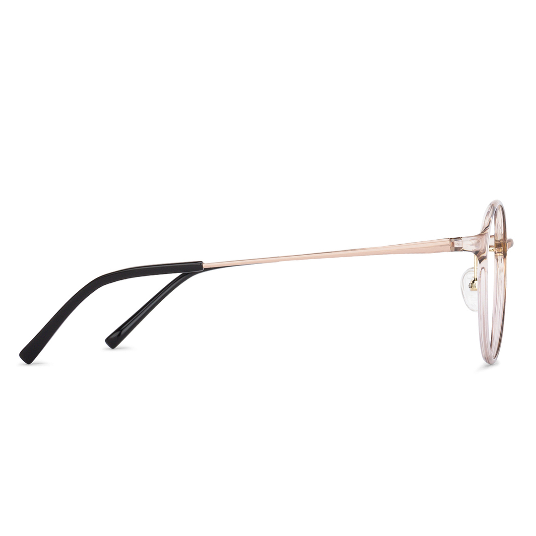 Lenskart Air Online Pink Transparent Full Rim Round right side