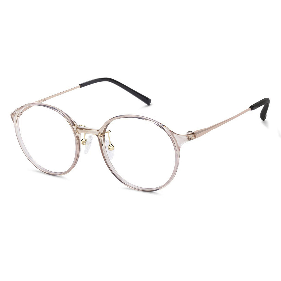 Lenskart Air Online Pink Transparent Full Rim Round left side