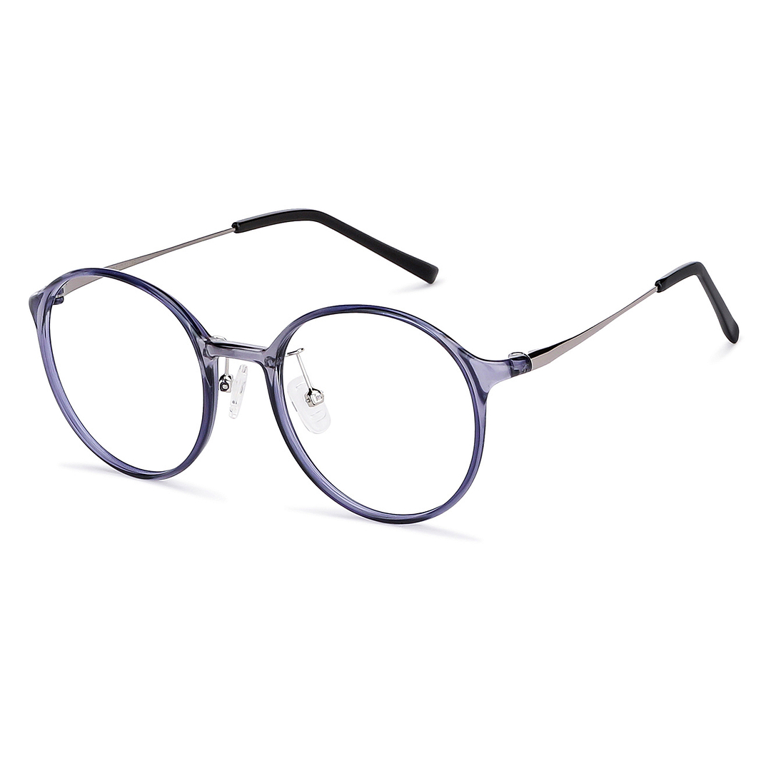 Lenskart Air Online Blue Transparent Full Rim Round left side