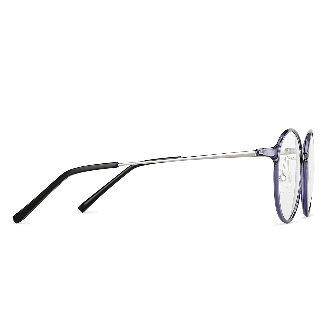 Lenskart Air Online Blue Transparent Full Rim Round right side