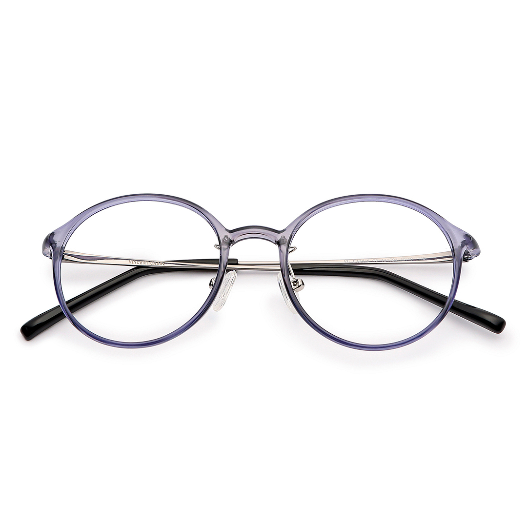 Lenskart Air Online Blue Transparent Full Rim Round right side