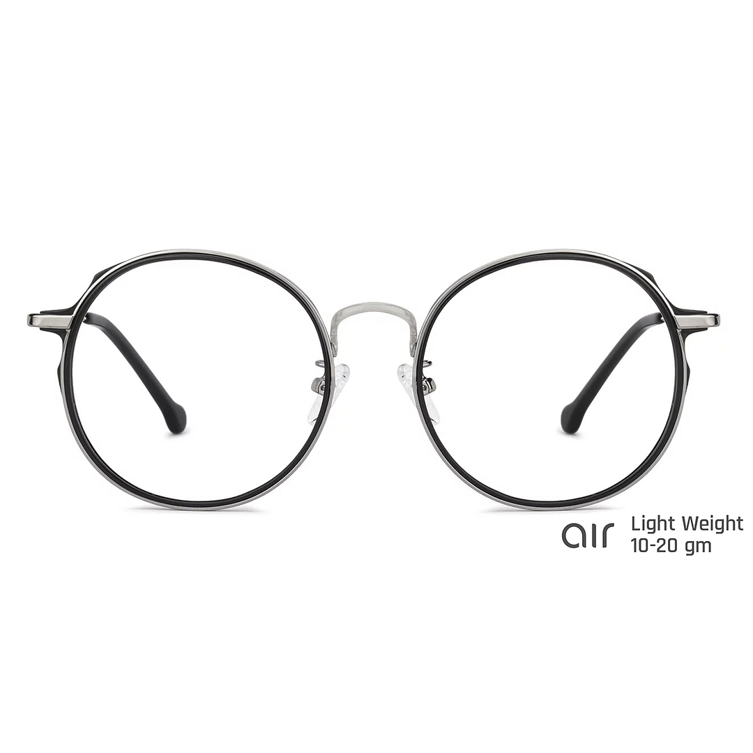 Lenskart Air Online Silver Full Rim Round left side