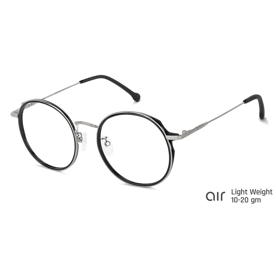Lenskart Air Online Silver Full Rim Round left side