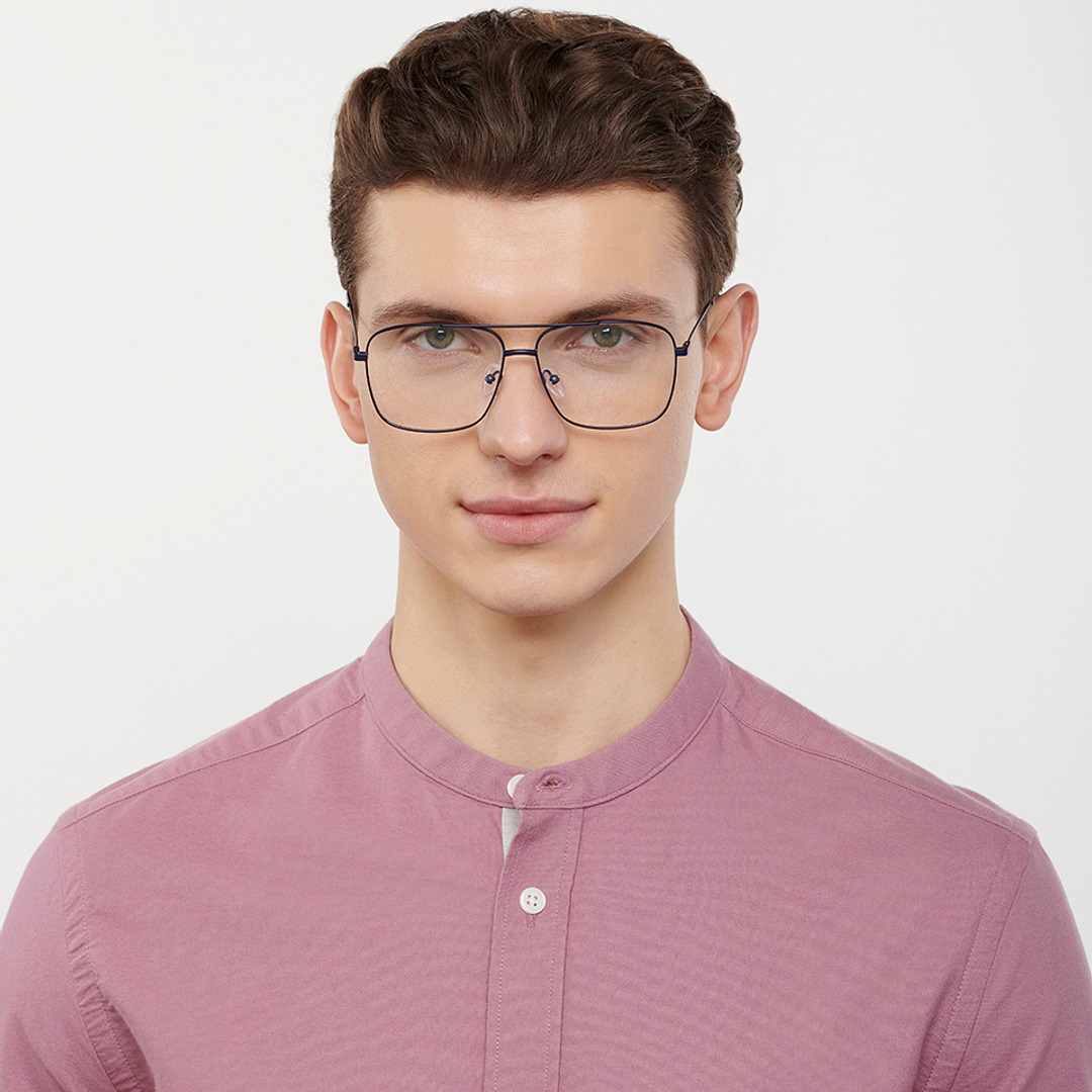 Vincent Chase Online Sky Blue Full Rim Square left side