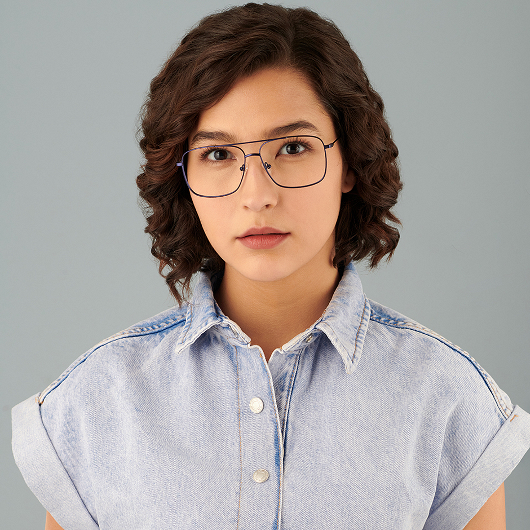 Vincent Chase Online Sky Blue Full Rim Square right side