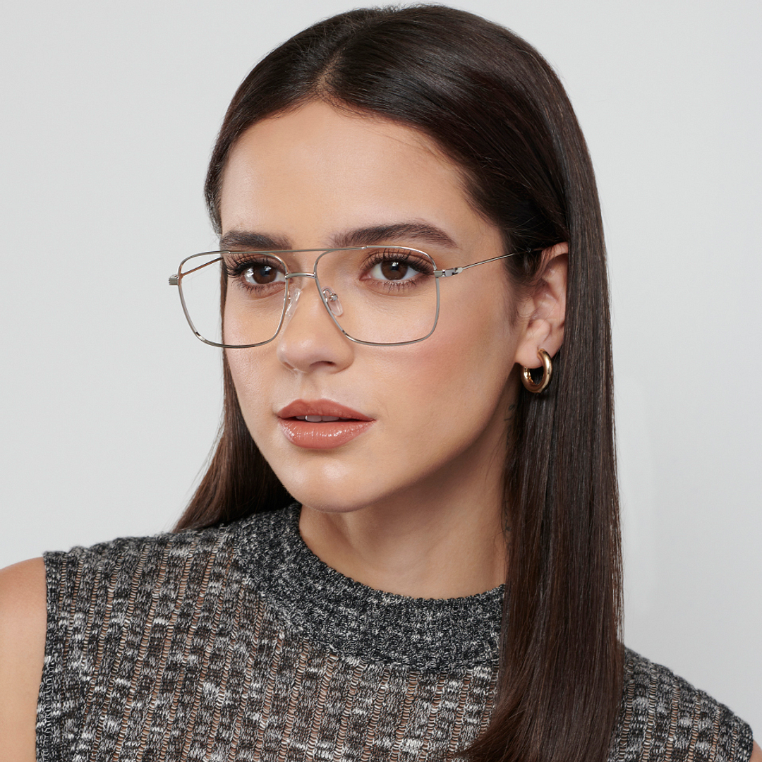 Vincent Chase Online Silver Full Rim Square right side