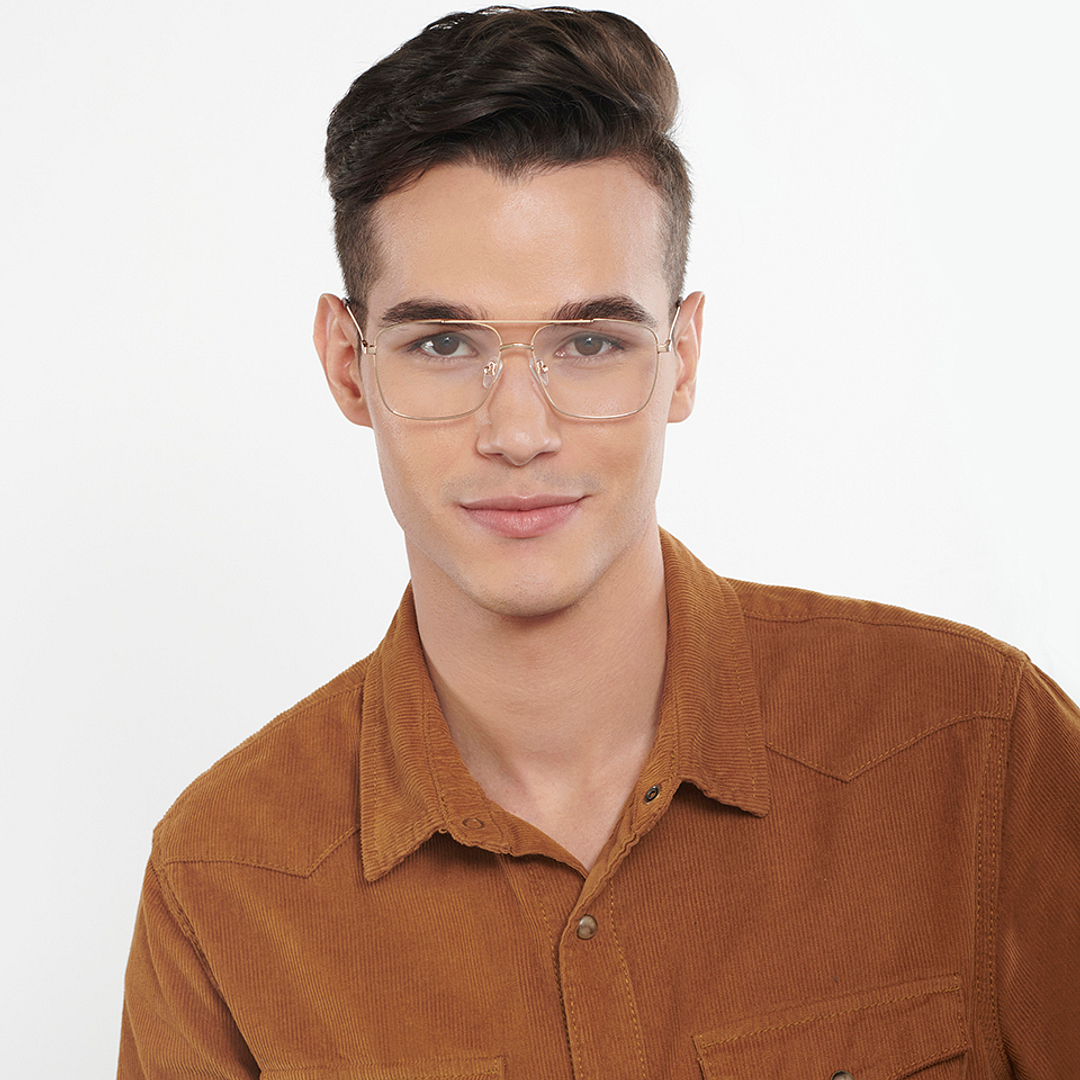 Vincent Chase Online Gold Full Rim Square left side