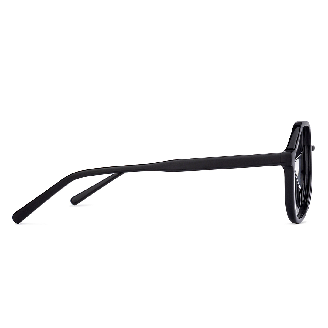 Vincent Chase Online Black Full Rim Aviator left side