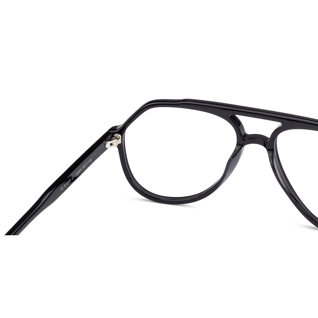 Vincent Chase Online Black Full Rim Aviator right side