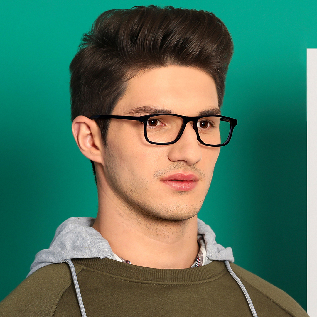 Vincent Chase Online Sky Blue Full Rim Rectangle left side