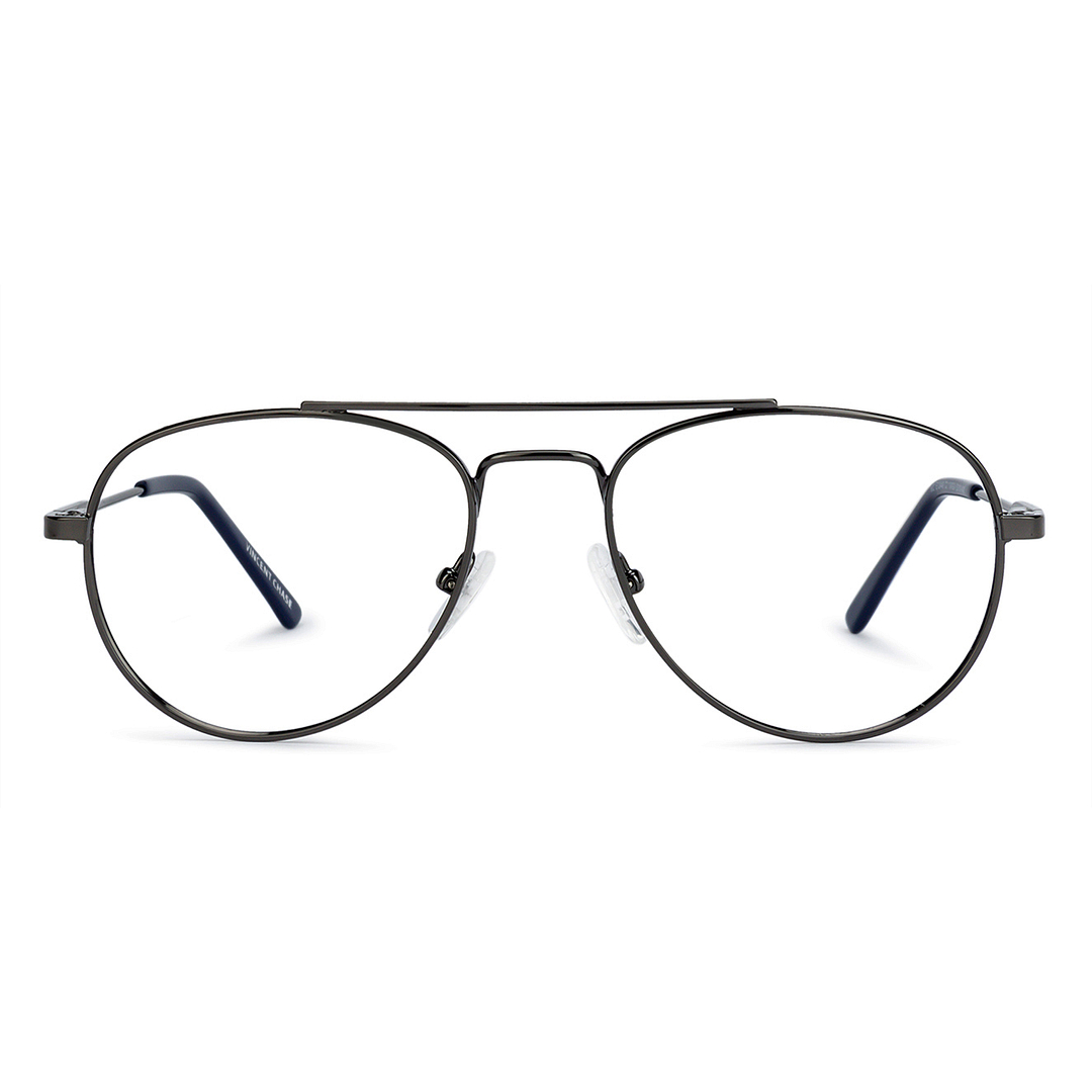 Vincent Chase Online Mid Gunmetal Full Rim Aviator left side
