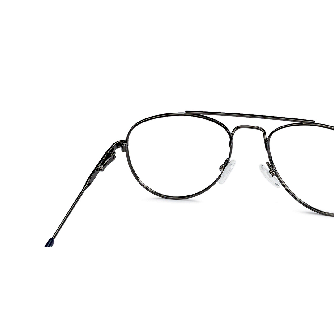 Vincent Chase Online Mid Gunmetal Full Rim Aviator left side