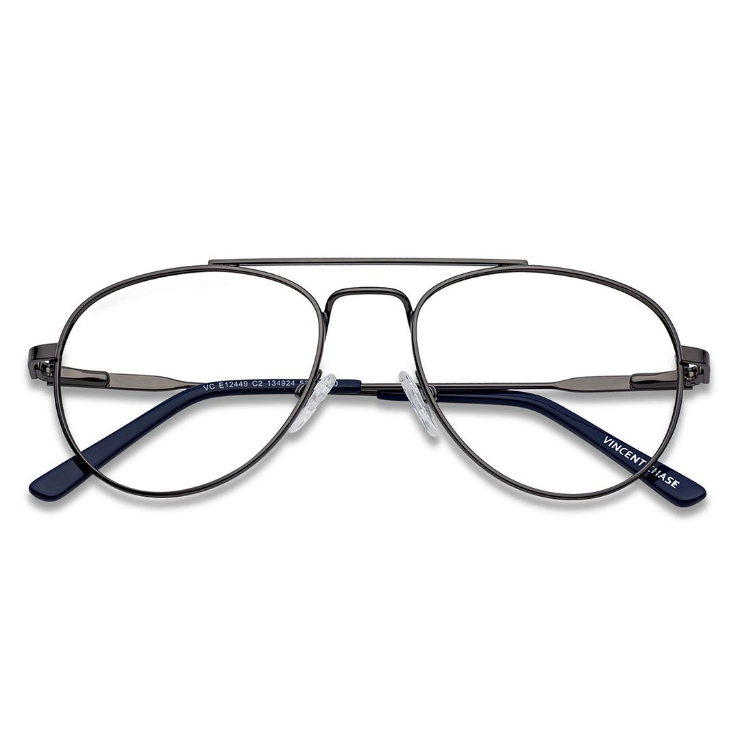 Vincent Chase Online Mid Gunmetal Full Rim Aviator right side