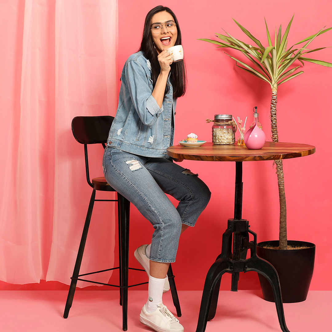 Vincent Chase Online Black Half Rim Round right side