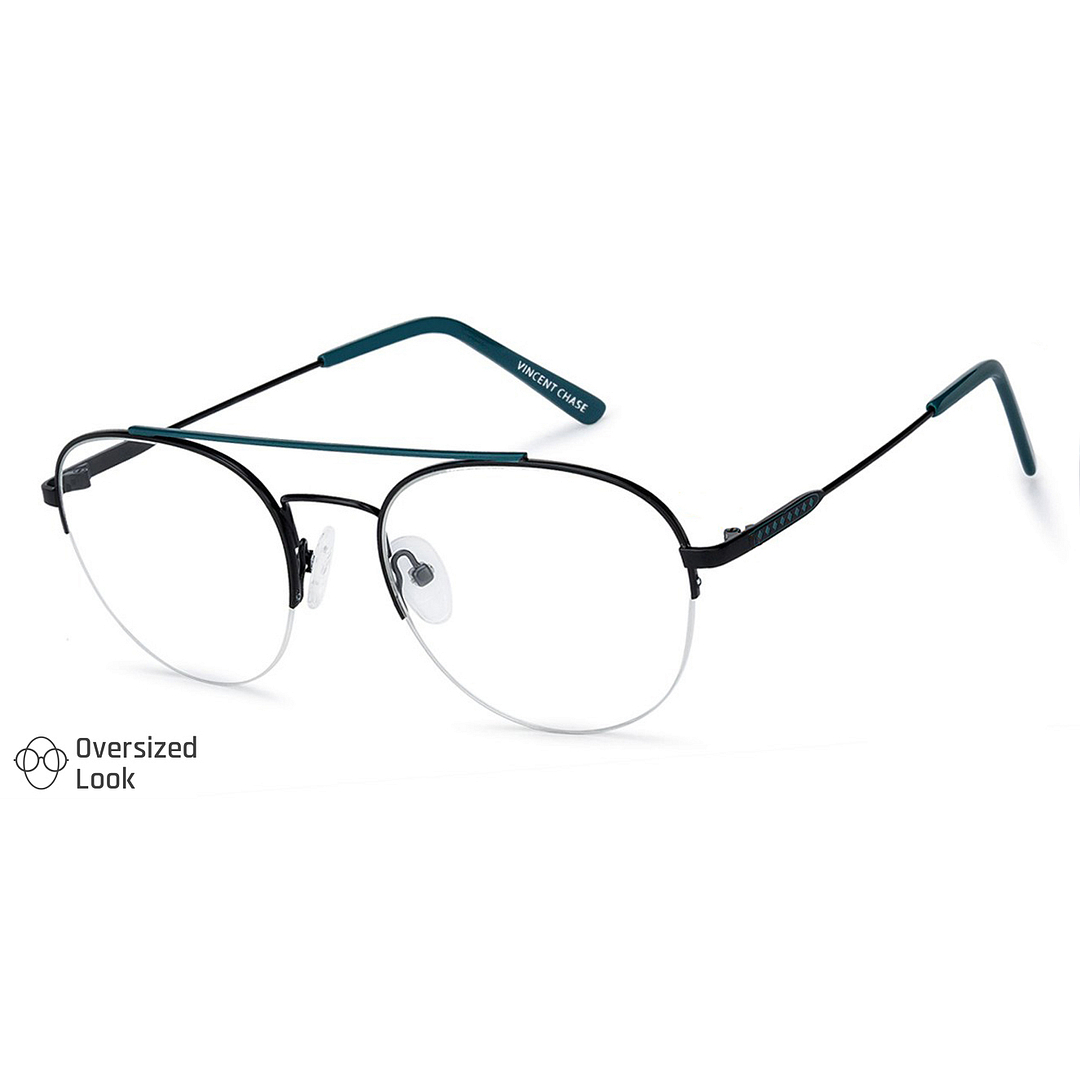 Vincent Chase Online Black Half Rim Round right side