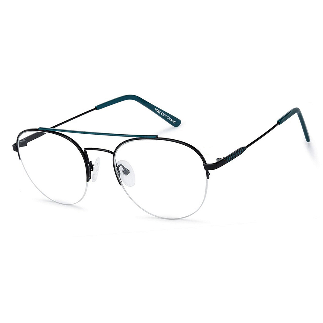 Vincent Chase Online Black Half Rim Round right side