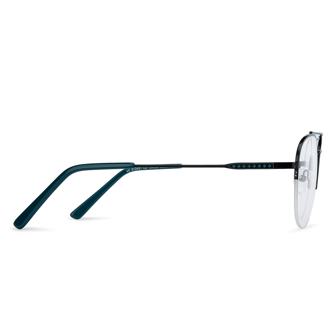 Vincent Chase Online Black Half Rim Round right side