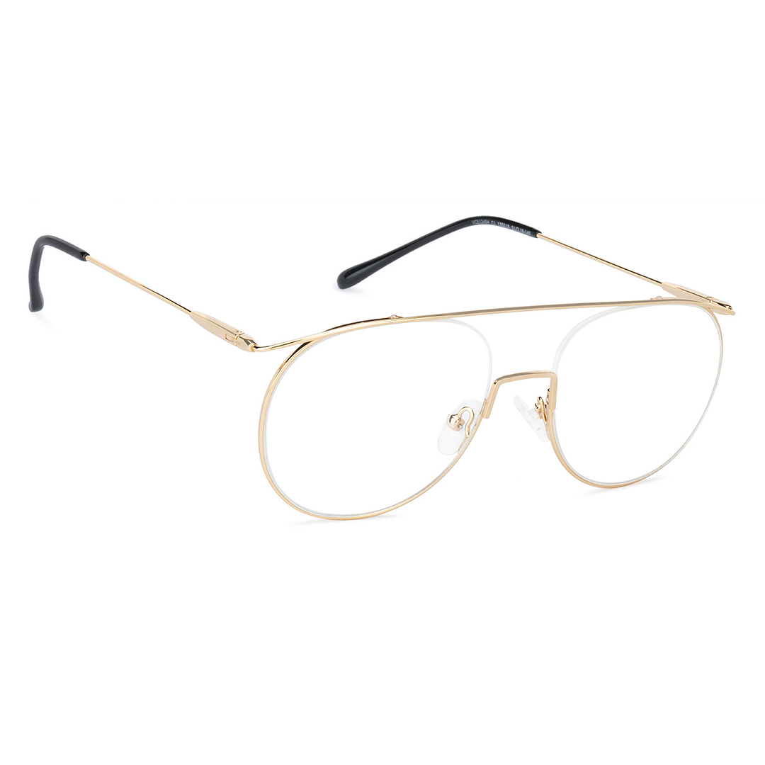 Vincent Chase Online Gold Half Rim Aviator left side