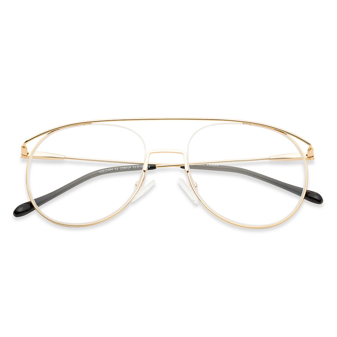 Vincent Chase Online Gold Half Rim Aviator right side