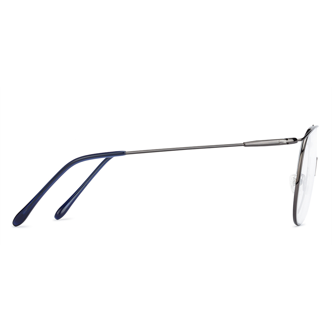 Vincent Chase Online Black Half Rim Aviator right side