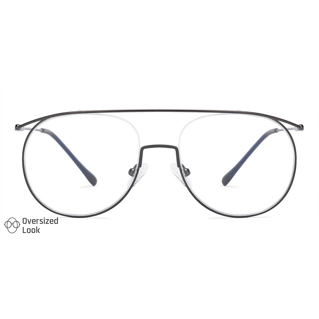 Vincent Chase Online Black Half Rim Aviator right side