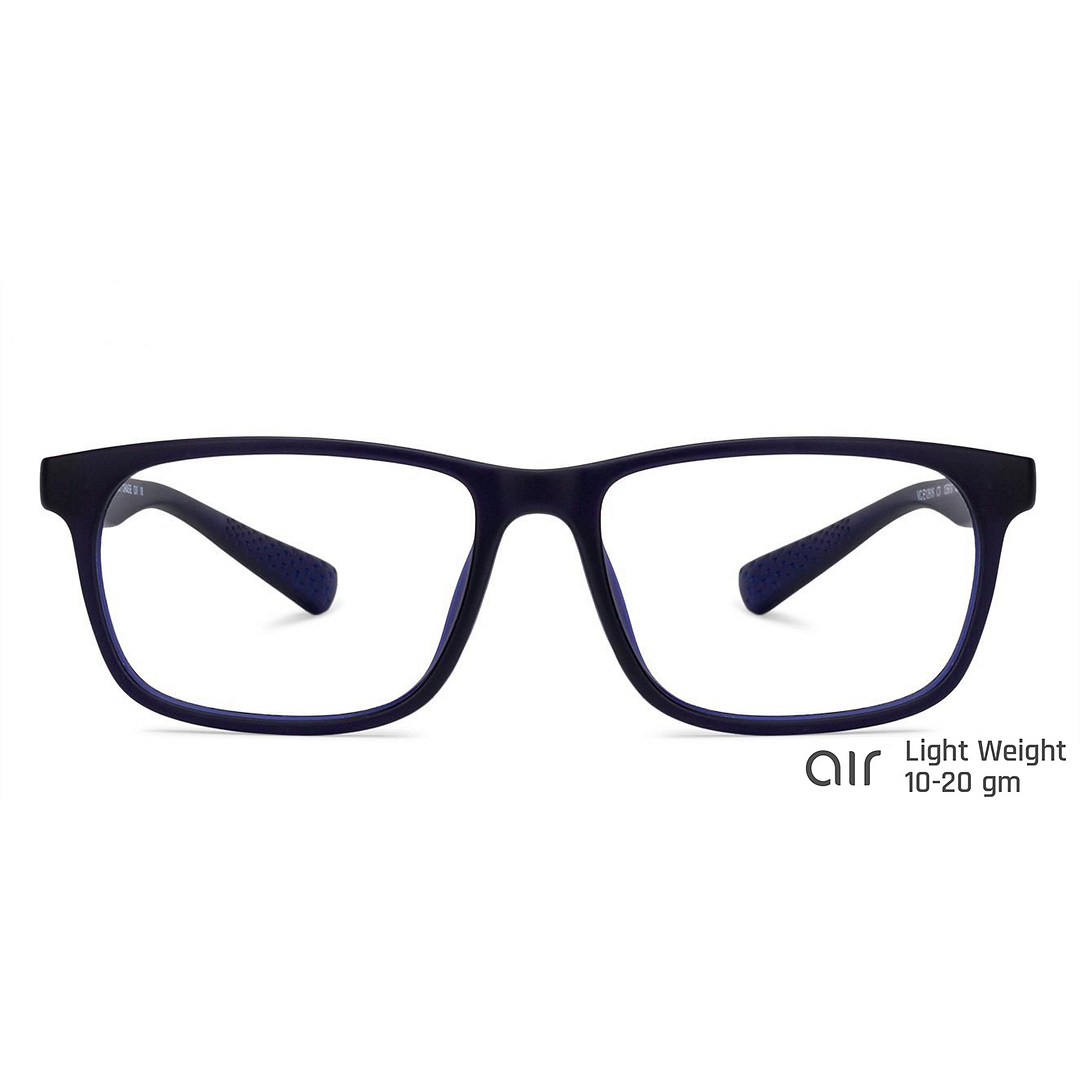 Lenskart Air Online Blue Transparent Full Rim Rectangle left side