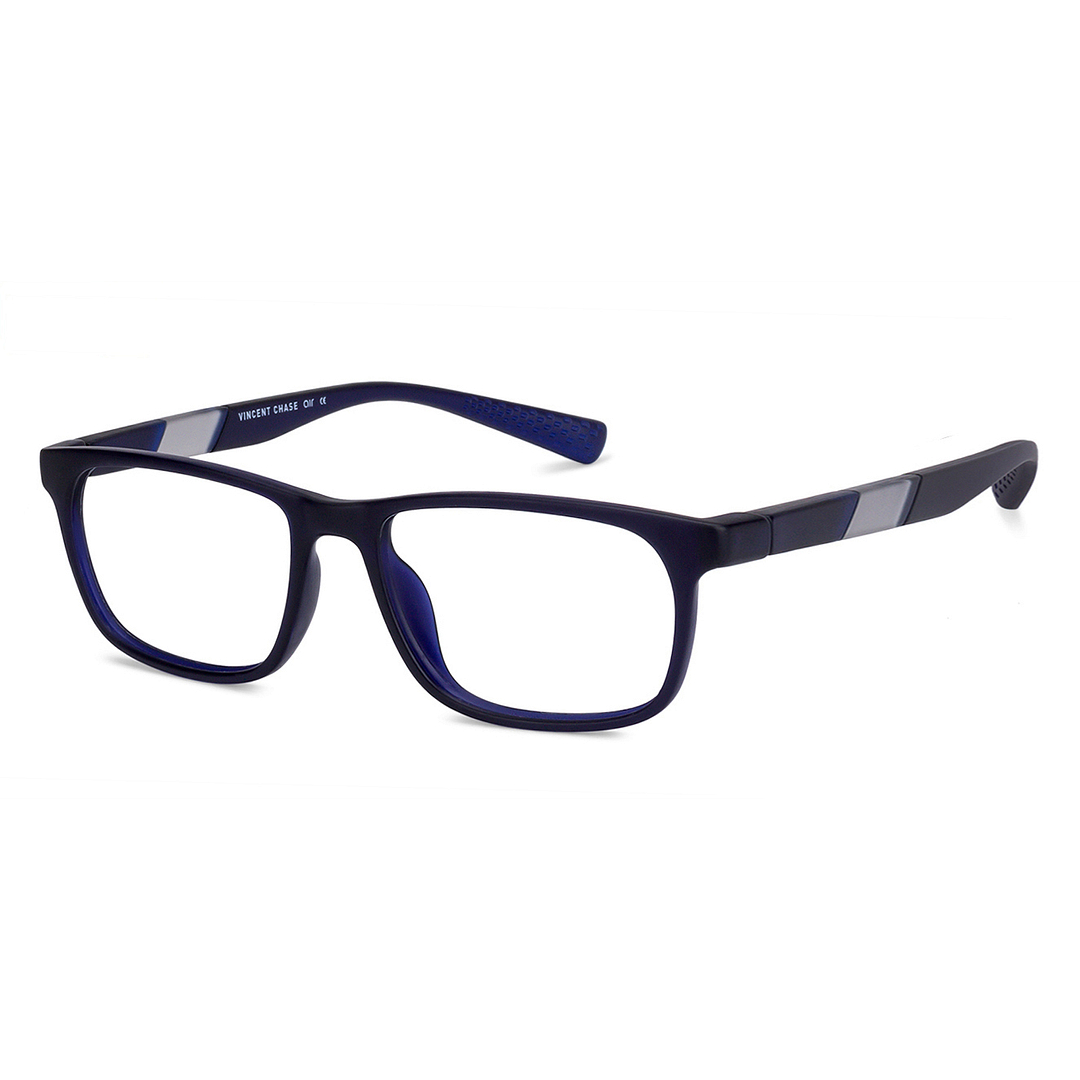 Lenskart Air Online Blue Transparent Full Rim Rectangle left side