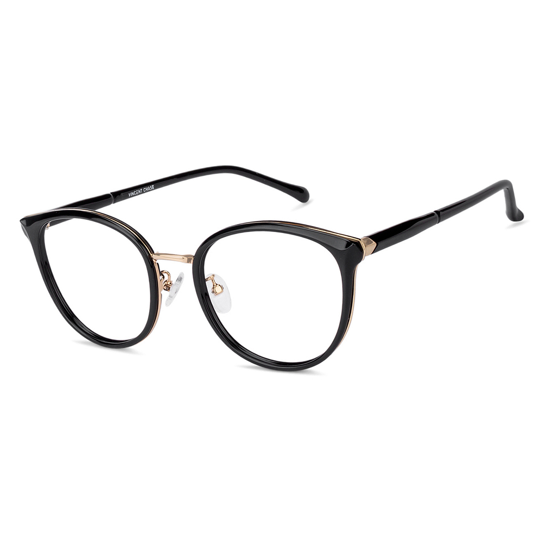 Vincent Chase Black Full Rim Cat Eye right side