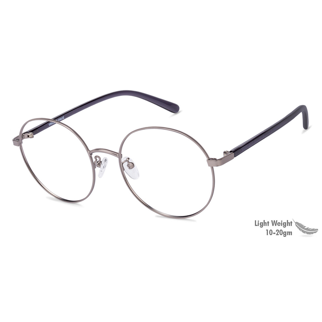 Vincent Chase Online Mid Gunmetal Full Rim Round left side