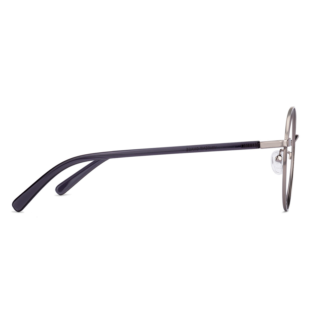 Vincent Chase Online Mid Gunmetal Full Rim Round left side